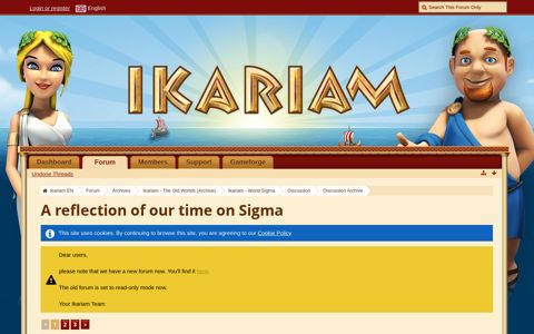 A reflection of our time on Sigma - Discussion ... - Ikariam EN