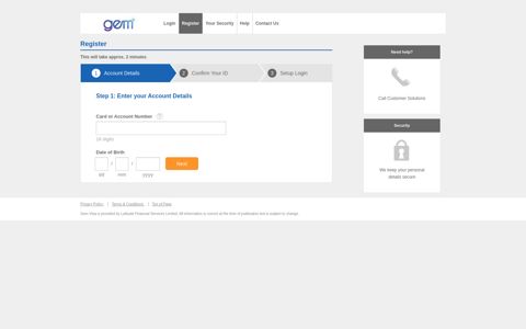 Register - Gem Visa Online Service Centre