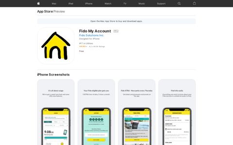 ‎Fido My Account on the App Store