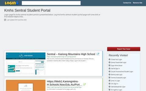 Kmhs Sentral Student Portal - Loginii.com
