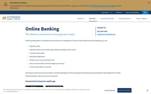 Online Banking | Enterprise Bank & Trust