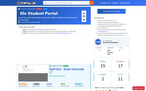 Kle Student Portal