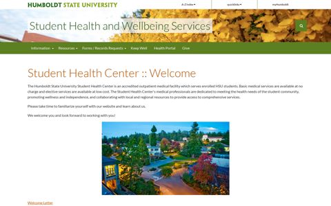 Student Health Center :: Welcome - Student Health and ...