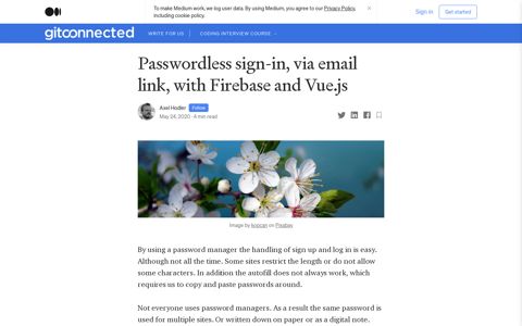 Passwordless sign-in, via email link, with Firebase and Vue.js ...