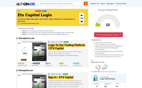 Etx Capital Login