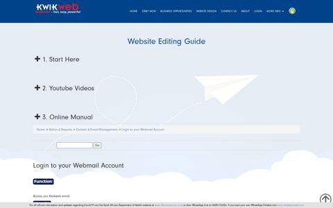 Online Website CMS Manual | Website software | Kwikwap ...