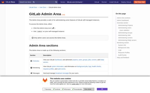 GitLab Admin Area | GitLab