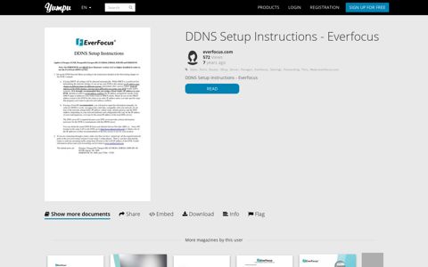 DDNS Setup Instructions - Everfocus