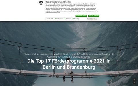 TOP 17 Berlin-Förderprogramme 2020: IBB GründungsBonus ...