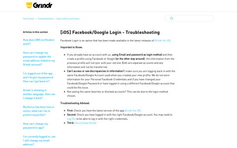 [iOS] Facebook/Google Login - Troubleshooting – Help Center
