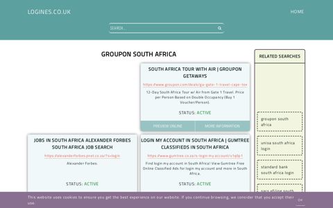 groupon south africa - General Information about Login