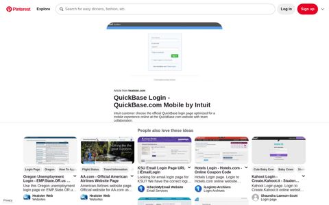 QuickBase Login - QuickBase.com Mobile by Intuit - Pinterest