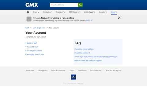 Your Account - GMX Support - GMX Help Center