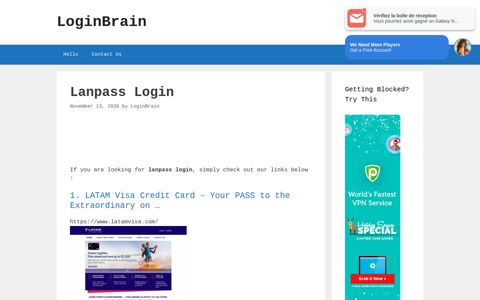 Lanpass Latam Visa Credit Card - Your Pass To The ...
