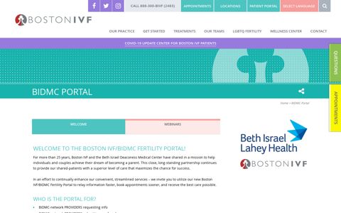 BIDMC Portal - Boston IVF