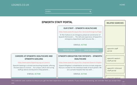 epworth staff portal - General Information about Login