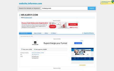 hr.karvy.com at Website Informer. Visit Hr Karvy.
