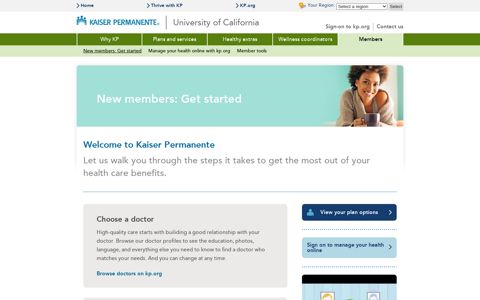 Kaiser Permanente® | New members: Get started | University ...