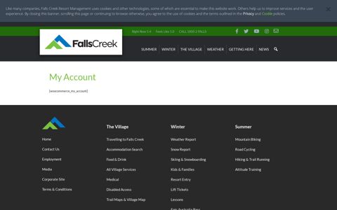 My Account - Falls Creek