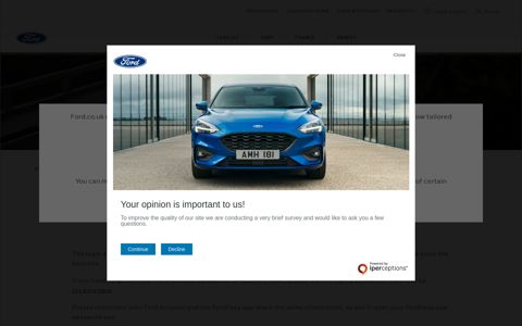 Ford Account - Login & Password - FAQS | Ford UK