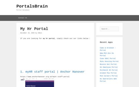 My Hr - Myhr Staff Portal | Anchor Hanover