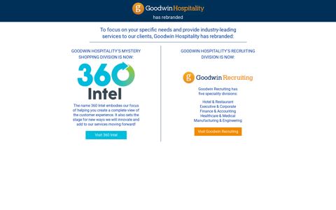 Goodwin Hospitality has rebranded - Goodwin Hospitality