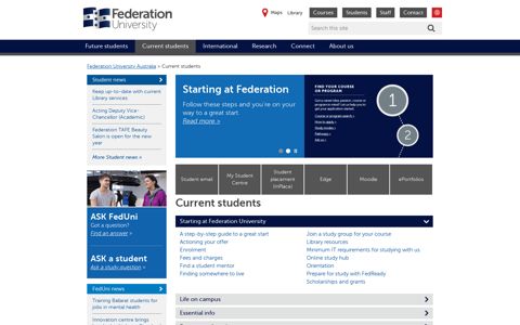 Current students - Federation University Australia