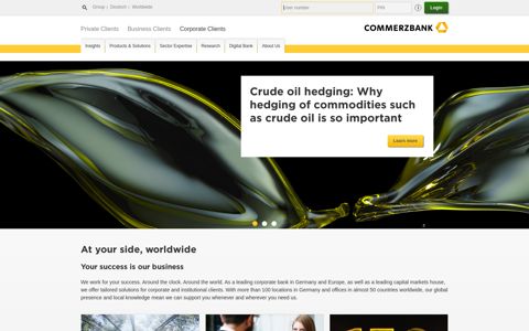 At your side, worldwide - Commerzbank