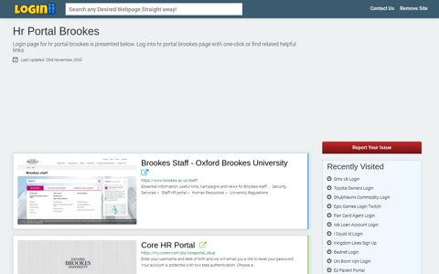 Hr Portal Brookes - Loginii.com