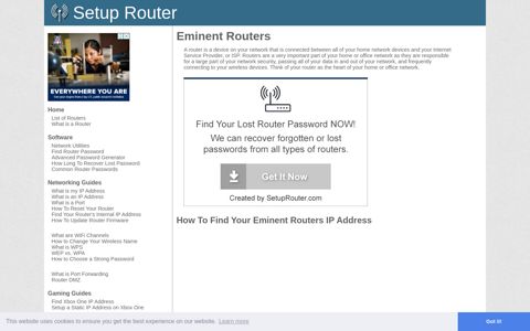 Eminent Router Guides - SetupRouter