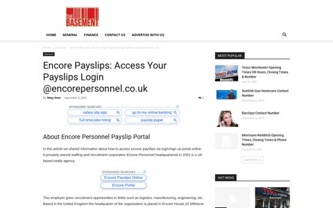 Encore Payslips: Access Your Payslips Login ...