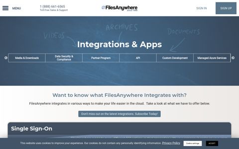 FilesAnywhere Integrations & Apps - Connect Your Data