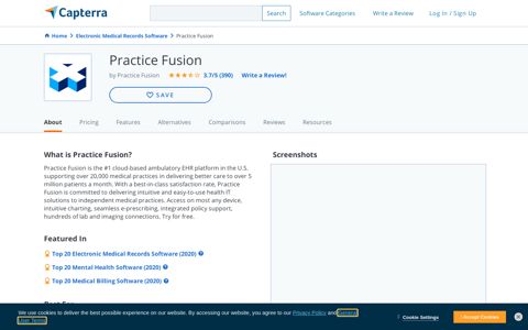 Practice Fusion Reviews and Pricing - 2020 - Capterra