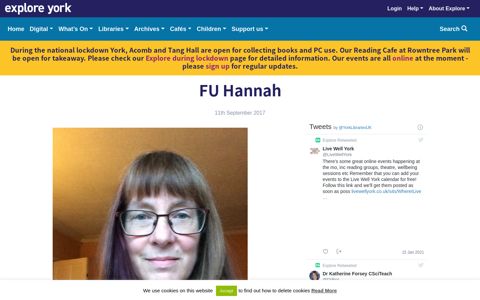 FU Hannah – Explore York