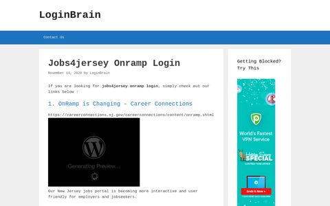 jobs4jersey onramp login - LoginBrain