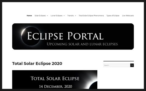 Eclipse Portal | Upcoming Solar and Lunar Eclipses including ...
