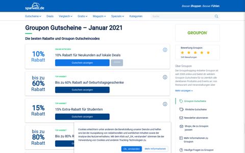 10% Groupon Gutschein & 15% Rabatt im Dezember 2020 ...