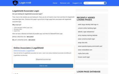 legalshield associate login - Official Login Page [100% Verified]
