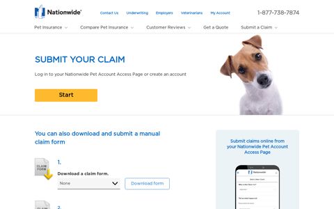 Submit a Claim & Find Forms in ... - Nationwide® Pet Insurance