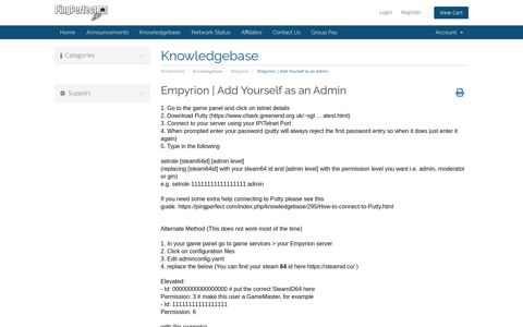 Empyrion | Add Yourself as an Admin - Knowledgebase ...