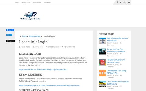 Leaselink Login - Online Guide Online: Official Online Login