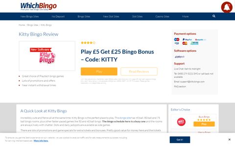 Kitty Bingo Review | Great New Bonus | Now on Playtech ...