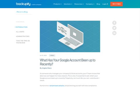 What Has Your Google Account Been up to Recently?
