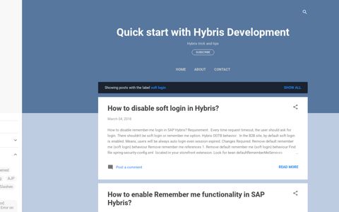 soft login - Quick start with Hybris Development