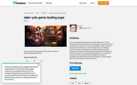 ejder-yolu game landing page | Freelancer