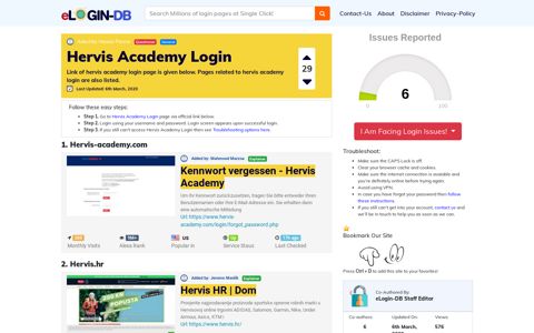 Hervis Academy Login - A database full of login pages from all ...