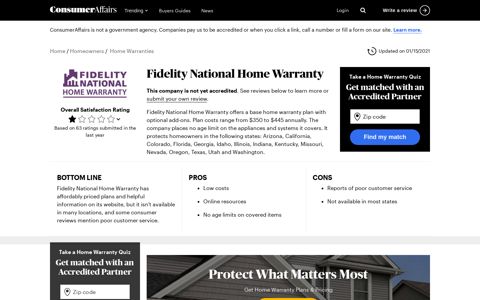 Fidelity National Home Warranty Review 2020: Is it Worth the ...