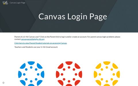 Canvas Login Page - Google Sites