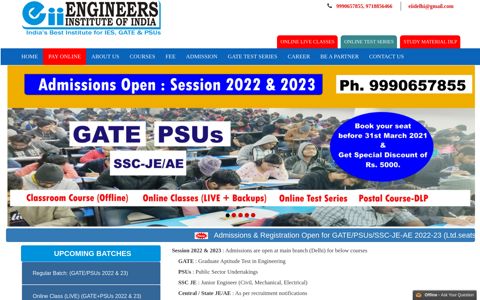 Best Institute for GATE 2021 Coaching in Delhi | IES & PSUs ...