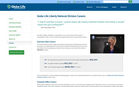 Life Insurance Jobs | Insurance Careers | Globe Life Liberty ...